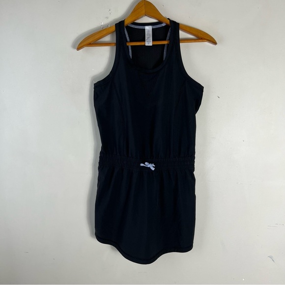 Ivivva By Lululemon Black Ready Set Goal Athletic Dress Girl Size 10 - Picture 3 of 13